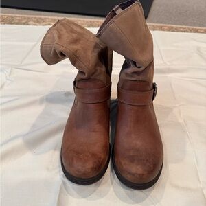 Bogs Brown Suede-Look Insulated Ankle Boots